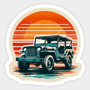 Willys Jeep Sticker